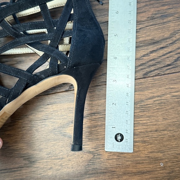 Nine West Black Strappy Lace Up Heels size 6.5 - Picture 13 of 13
